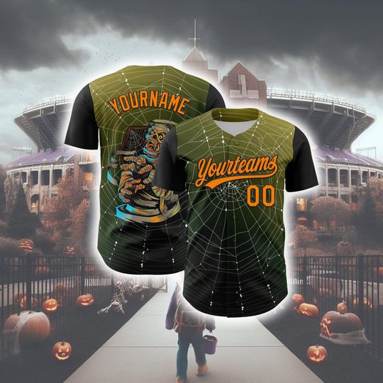 Personalized Halloween Horror Baseball Jersey