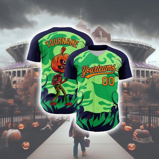 Halloween Horror Baseball Jersey Personalized 3D Unisex Shirt