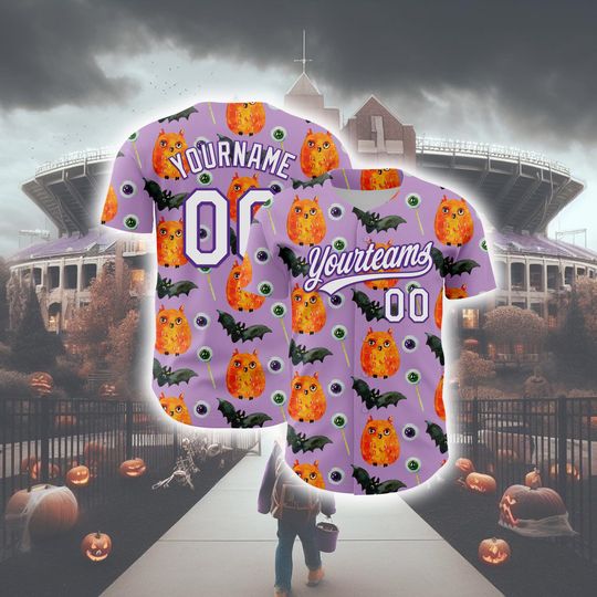 Personalized Halloween Horror Baseball Jersey Unisex Fashion Shirt