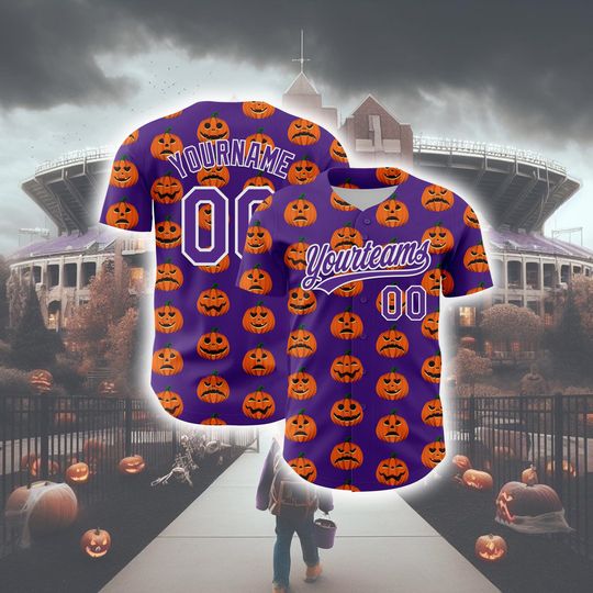 Personalized Halloween Horror Baseball Jersey 3D Festival Outfit
