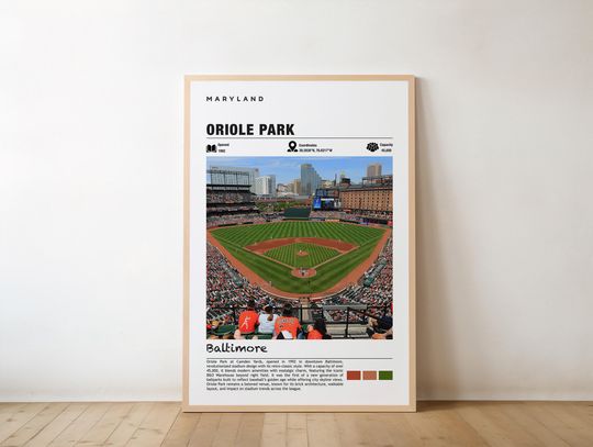 Discover Oriole Park Print, Oriole Park  Wall Art, Oriole Park Poster, Oriole Park Photo, Baseball Poster, Game Day, Maryland Poster, USA Sports