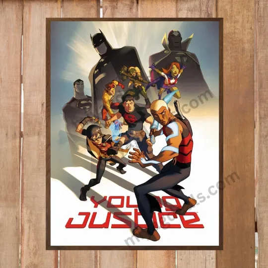 Discover Young Justice Invasion Poster 18"x24" Cartoon Superhero Wall Art Print USA