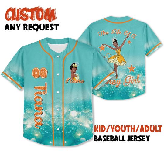 Discover Custom Tiana The Life Of A Disney Girl Life baseball, Personalize Disney Girl Shirt, Park Girl Shirt, Vacation Shirt, Gift for Disney Fans