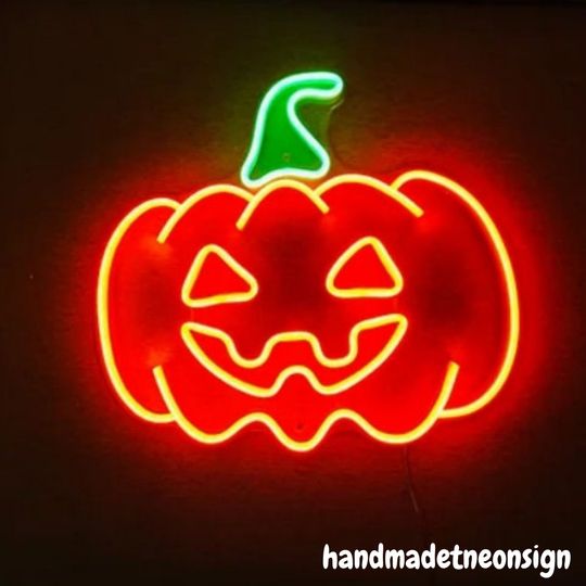 Discover Pumpkin Led Sign, Pumpkin Led Sign, Wall Decor, Halloween Neon Sign, Custom Neon Sign, Halloween Led Sign, Halloween Decor