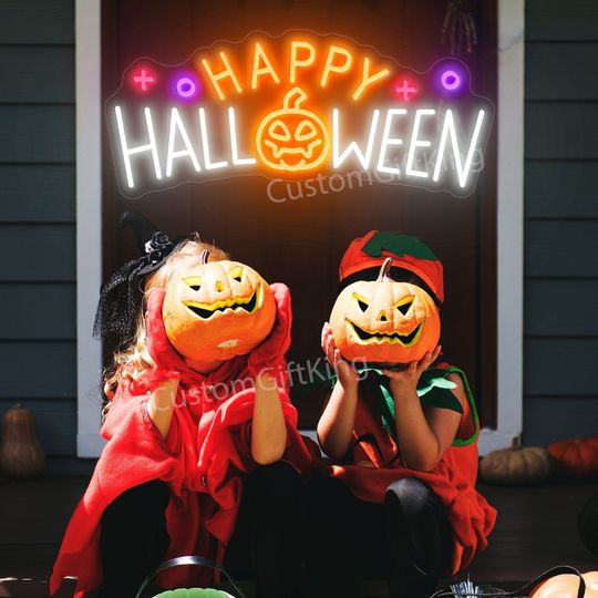 Discover Custom Neon Sign Halloween Decor, Led Lights Wall Decor, Custom Led Sign Party Decor, Halloween Sign, Room Decor,Led Sign Personalized Gifts