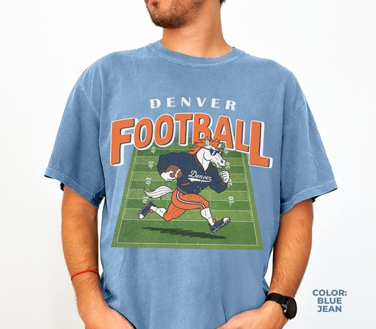 Vintage Denver Broncos Football Shirt, Football Shirt, Game Day Tee