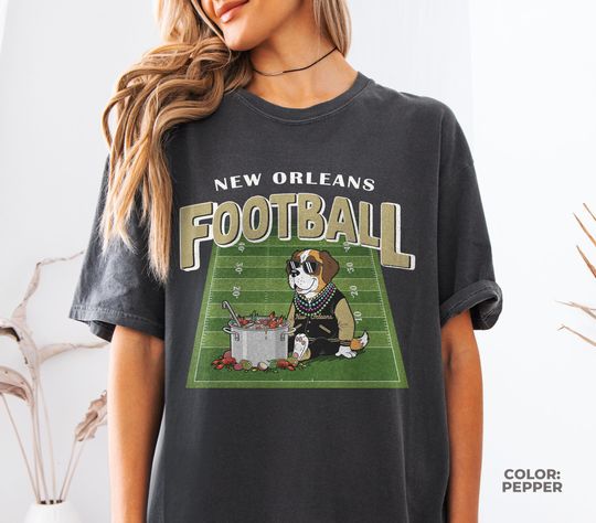 Discover Vintage New Orleans Football Shirt, Football Shirt, Game Day Tee
