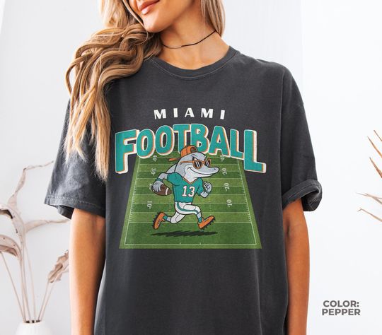Discover Vintage Miami Football Shirt, Football Shirt, Game Day Tee