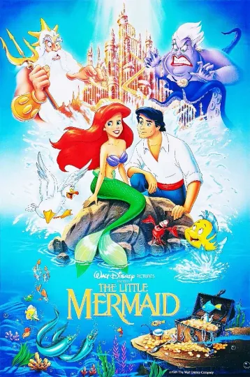 Discover Disney Classics Little Mermaid Premium Vertical Poster