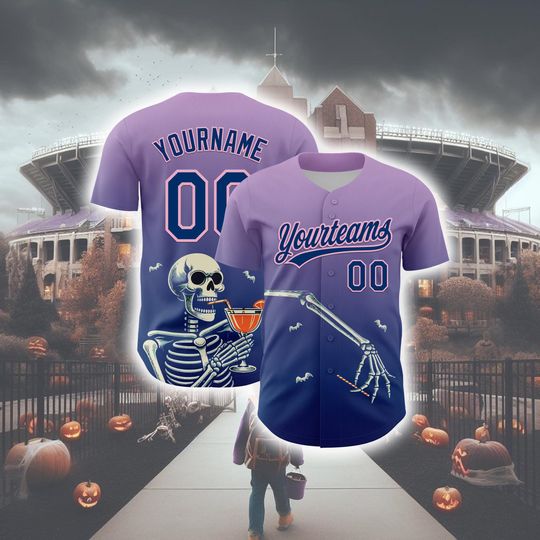 Halloween Horror Baseball Jersey Personalized Unisex Top