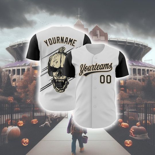 Discover Personalized Halloween Horror Baseball Jersey Custom 3D Shirt