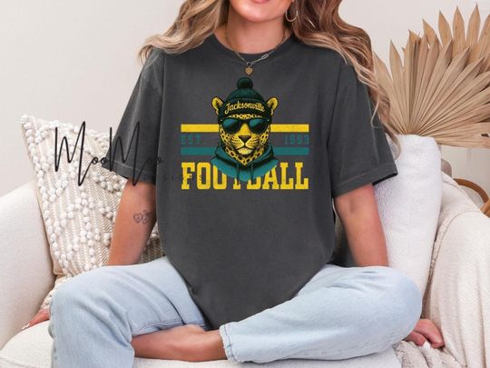 Jacksonville Football Mascot T-Shirt, Jaguars Mascot Animal Tee, Jacksonville Apparel Kids Tees, Jaguars Fan Gear Tees
