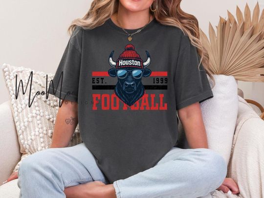 Discover Houston Football Mascot T-Shirt, Texan Mascot Animal Tee, Texan Fan Gear Tees