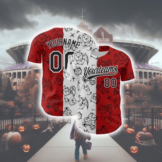 Discover Halloween Horror Baseball Jersey Personalized Unisex Top