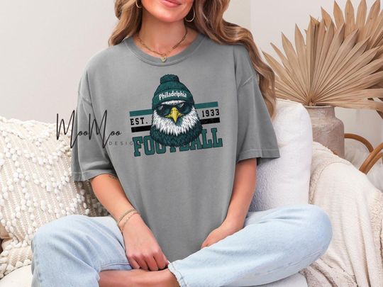 Philadelphia Football Mascot T-Shirt, Eagle Mascot Animal Tee, Eagle Fan Gear Gifts