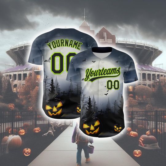 Personalized Halloween Horror Baseball Jersey Cosplay Style Outfit