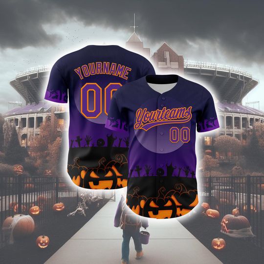 Discover Halloween Horror Baseball Jersey Custom Unisex Fashion Tee