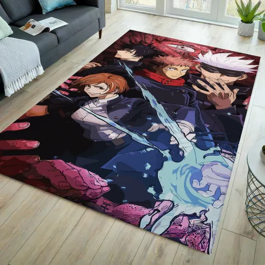 Discover Anime Rug, Cartoon Rug, Japanese Anime Rug, Manga Rug