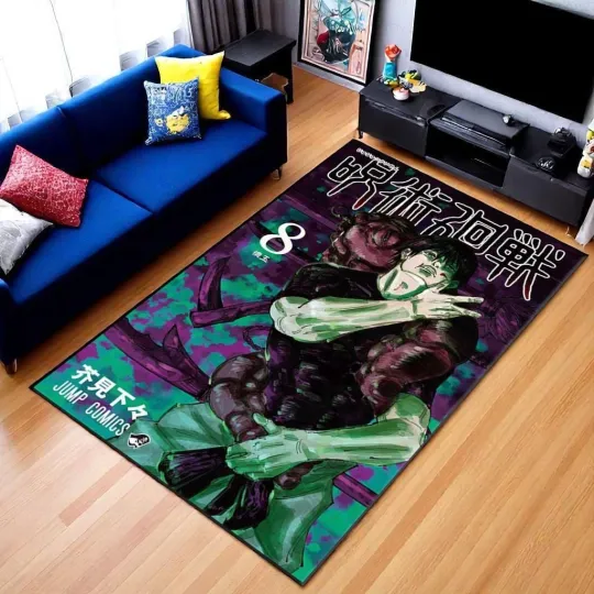 Discover Jujutsu Satoru Teppich, Anime Sammler Dekor Rug