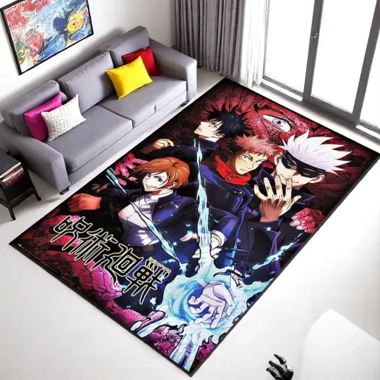 Discover Jujutsu Satoru Anime Rug for Home & Living