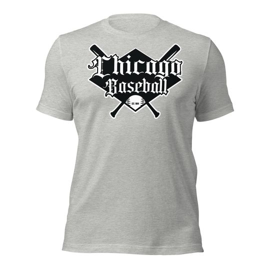 Discover Chicago Baseball T-Shirt Vintage Retro Baseball Fan Gift Chicago Sports Apparel