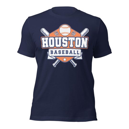 Discover Houston Baseball T-Shirt Vintage Retro Baseball Fan Gift Space City Sports Apparel