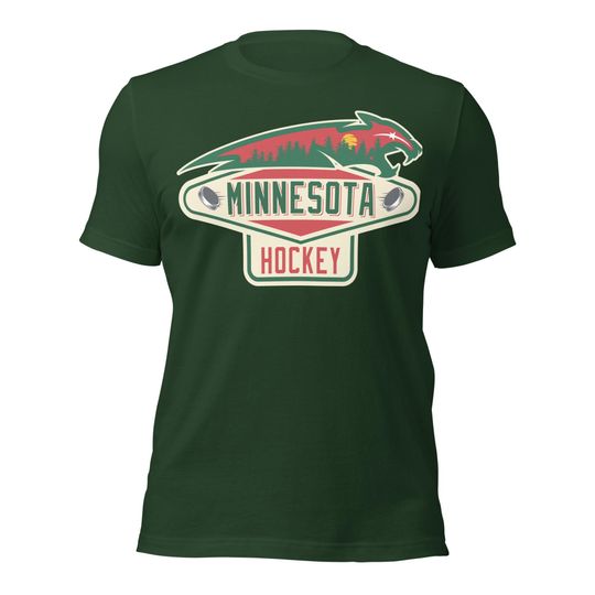 Discover Minnesota Hockey T-Shirt Vintage Fan Gift Twin Cities Sports Apparel