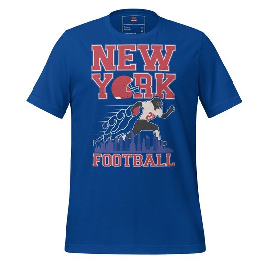 Discover New York Football T-Shirt Vintage Retro Football Fan Gift NYC Sports Apparel