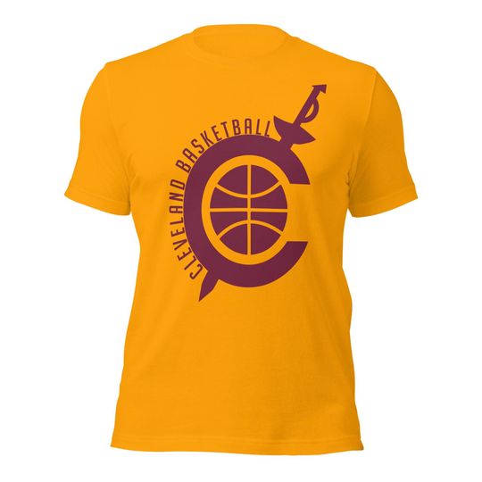 Cleveland Basketball T-Shirt Crew Neck Vintage CLE Sports Fan Gift Sports Apparel