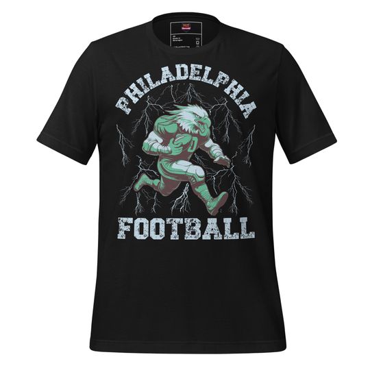 Discover Philadelphia Football T-Shirt Vintage Retro Football Fan Gift Philly Sports Apparel