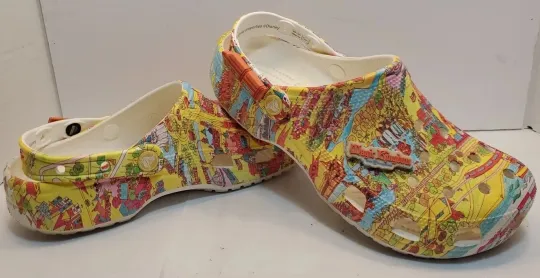 Discover Crocs Disney Parks 50th Magic Kingdom Vault Retro Clogs Womens 9 Mens 7