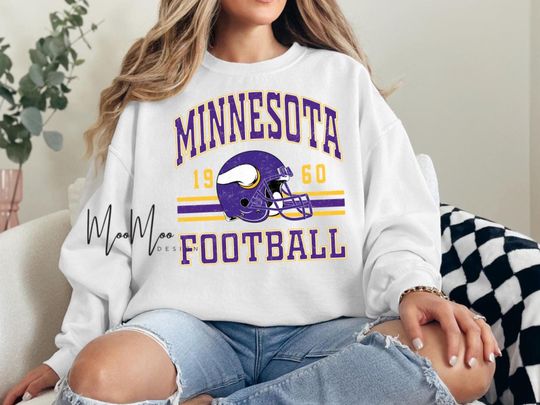 Discover Vintage Minnesota Football Sweatshirt, Gameday Fan Gear Sweatshirt