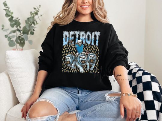 Detroit Football Skulls Sweatshirt, Gameday Fan Gear Sweatshirt