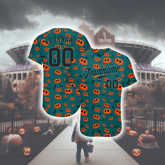 Personalized Halloween Horror Baseball Jersey Custom 3D Shirt