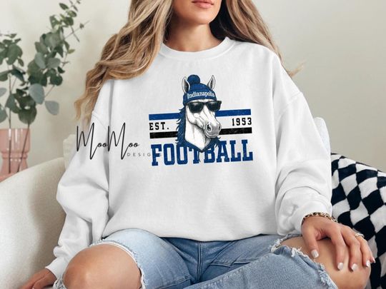 Discover Indianapolis Football Mascot Sweatshirt, Gameday Fan Gear Sweatshirt