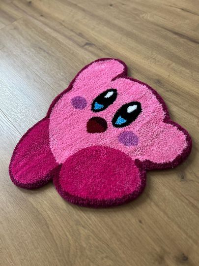 Kirby Rug - Anime Shaped Rug with Non-Slip Backing
