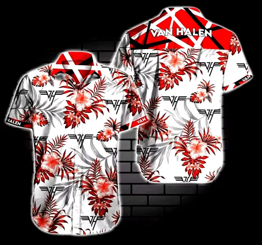 Unisex Hawaiian Shirt Rock Band Style Summer