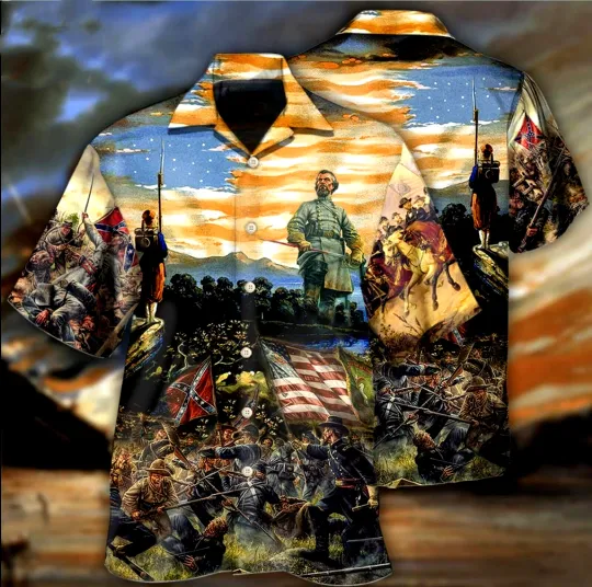 Civil War Hawaiian Shirt 3D, Mother's Day Gift, Hot Outfit