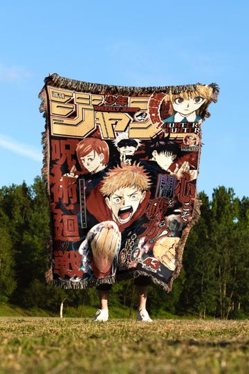 Discover JJK Anime Woven  blanket
