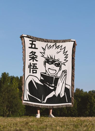 Discover japanese anime blanket, Jujutsu Satoru blanket, Anime blanket, JJK blanket, Anime Graphic blanket, Gift For Him, Gifts For Her, Anime Gift