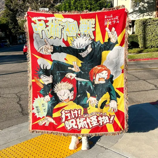 Jujutsu Satoru Satoru Gojo Woven Tapestry Blanket