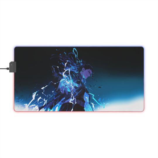Discover Suguru Geto LED Gaming Mouse Pad, Jujutsu Anime RGB Mouse Pad