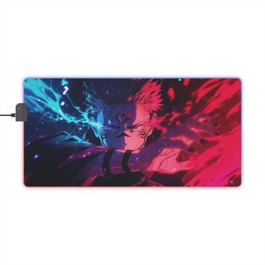 Ryomen Sukuna LED RGB Mouse Pad – Jujutsu Satoru Satoru Anime Gaming