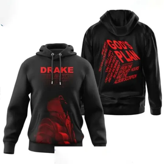 Discover Drake God Plan 3D Hoodie Halloween Unisex Sizes