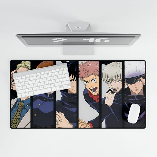 Discover Jujutsu Satoru Desk Mat, Anime Office Decor, Yuji Itadori Manga Mouse Pad