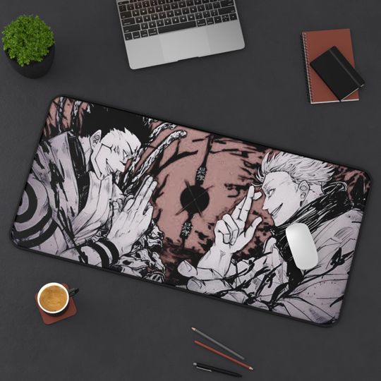 Sukuna & Yuji Jujutsu Satoru Desk Mat Manga Anime Gaming Mouse Pad