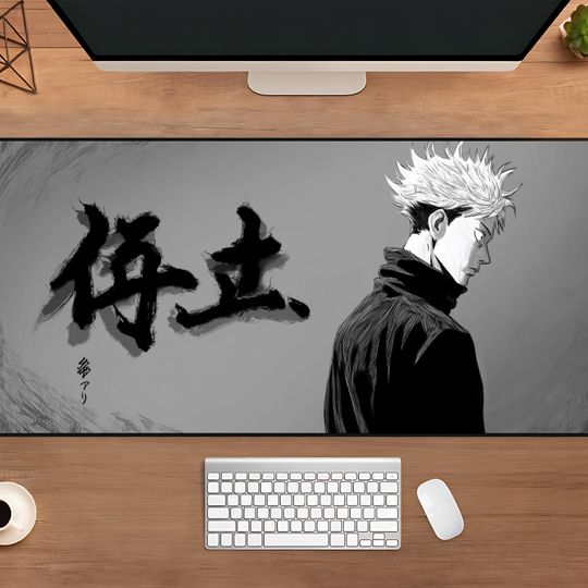 Jujutsu Satoru Mousepad, Yuji Desk Mat, Anime Mousepad, Gaming Desk Mat