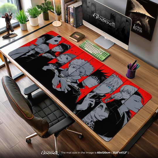 Jujutsu Satoru Anime Mouse Pad - Gojo, Yuji, Sukuna Desk Mat, JJK Gaming Decor, Manga Otaku Gift