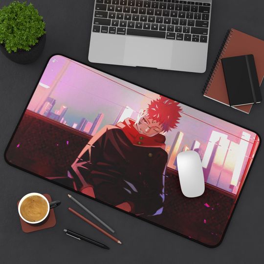 Artistic Anime Jujutsu Satoru Desk Mat, Gaming Mousepad, Office Decor, Desk Accessories