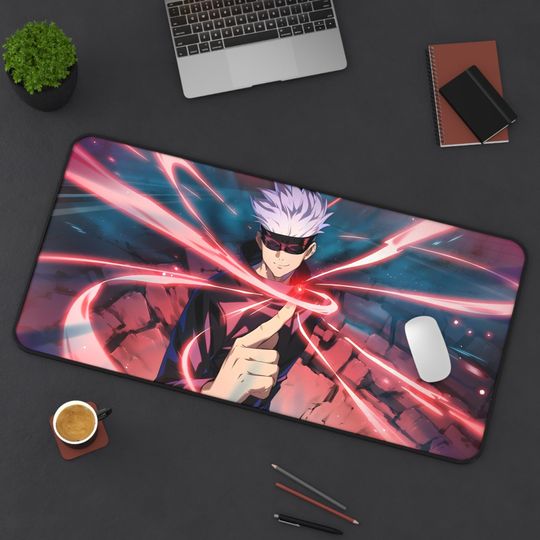 Anime Desk Mat | Long Gaming Mousepad | Aesthetic Desk Accessories | Birthday Gift Idea | Game Anime Mousepad